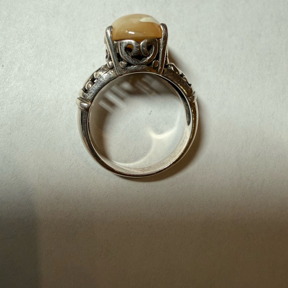 Silver And Agate Ring - image 4